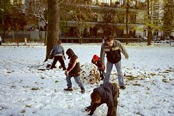 Schneemann-Bau