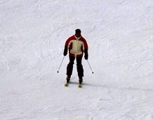 Arne auf der Piste