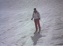 Anke auf der Piste