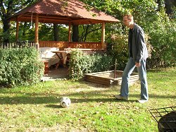 Fußball spielen