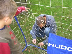 Fußball spielen