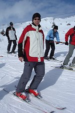 Arne auf Skiern